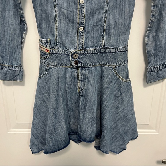 DIESEL Denim Dress with Pockets! Girls size 8 - Picture 4 of 7